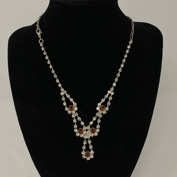 Lot of 10 Rhinestone Sparkly Glam Jewelry Set Necklaces Rings Bracelets Earrings - Picture 5 of 13